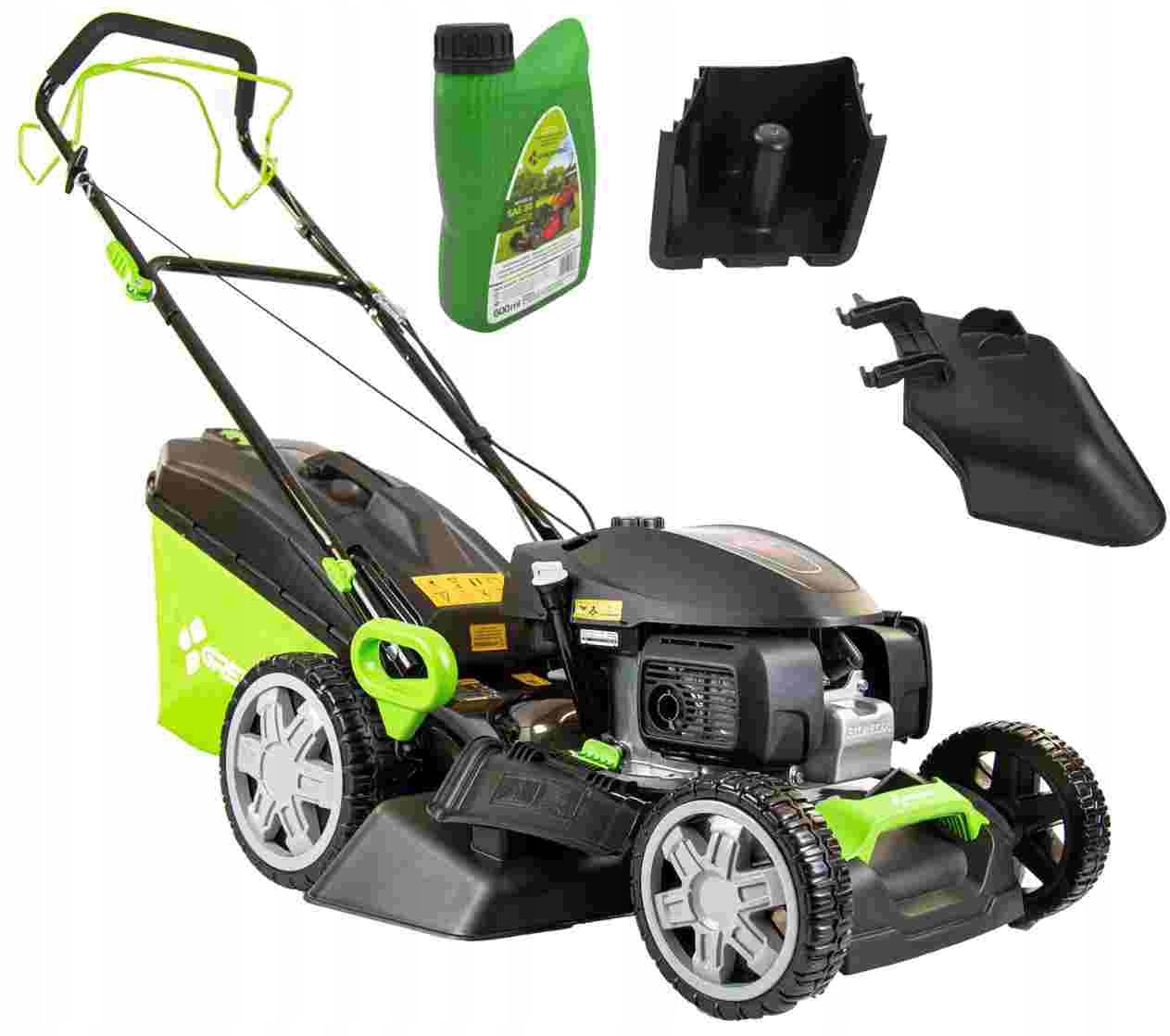 Benzínová kosačka na trávu GREENSO KS46-H170N-S s pohonom 460 mm, výkon 2,4 kW